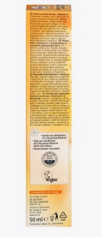 Crema iluminadora de manchas oscuras BALEA 2 x 50 ml aclarando la pigmentación de la piel Foto 4 de 4