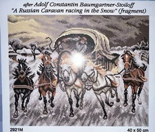 Orchidea Needlepoint Canvas Only Adolf Constanti...50x50 Cm