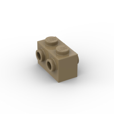 Lego 10x Konverter 1x2 brick with studs 52107 dunkel beige dark tan