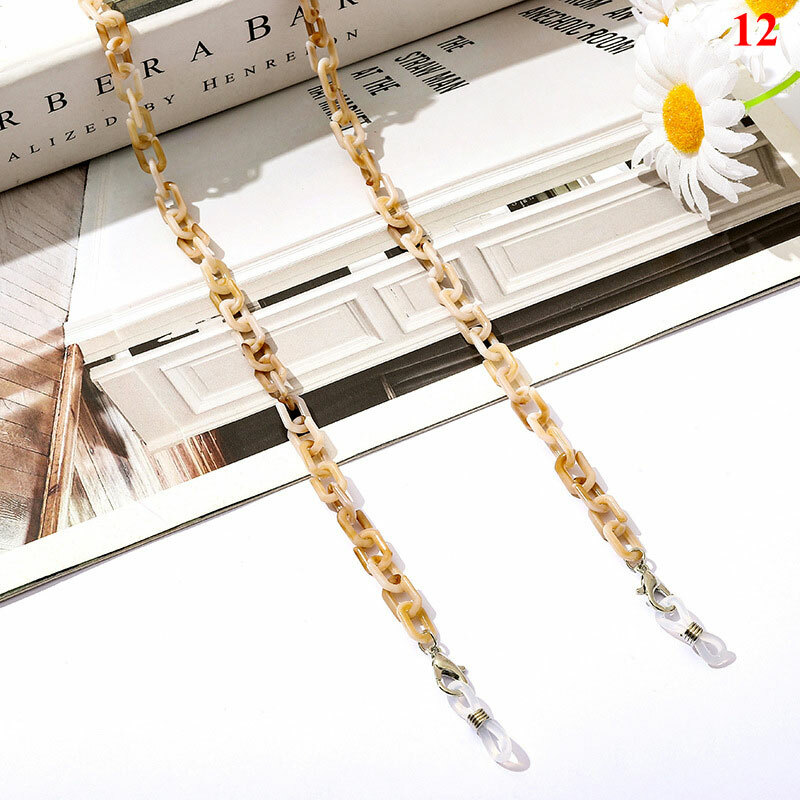 Eyeglass Chain Sunglasses Read Bead Glasses Chain Holder Eyewear Rope