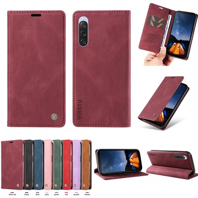 High Quality Slim For Sony Xperia 10 V IV III 5 IV 1 V III Wallet Cover Case
