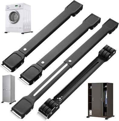 4 Pack Appliance Rollers for Washer and Dryer Heavy Duty Appliance Sliders fo...