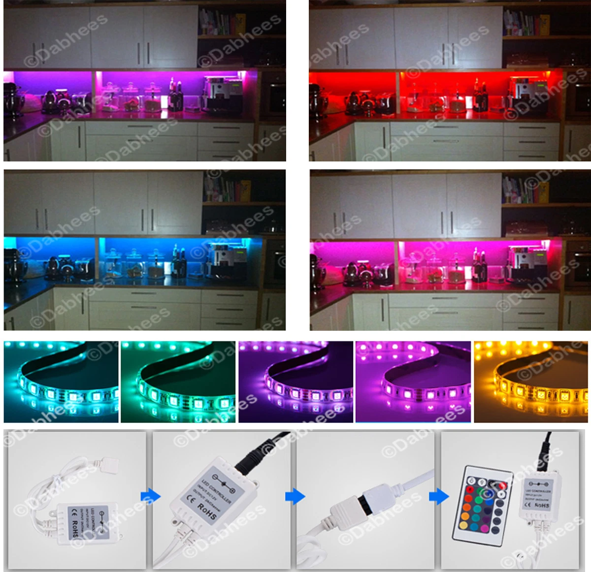 Wireless color changing lights outlet