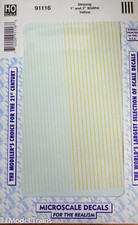 Microscale HO #91116 Striping 1 & 2 widths Ye...