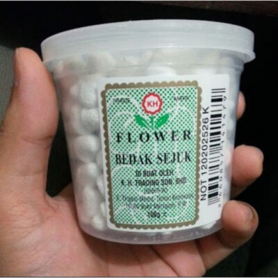2 X FLOWER BRAND COOLING RICE POWDER - BEDAK SEJUK (90GM x 2 BOTTLES)- FREE SHIP