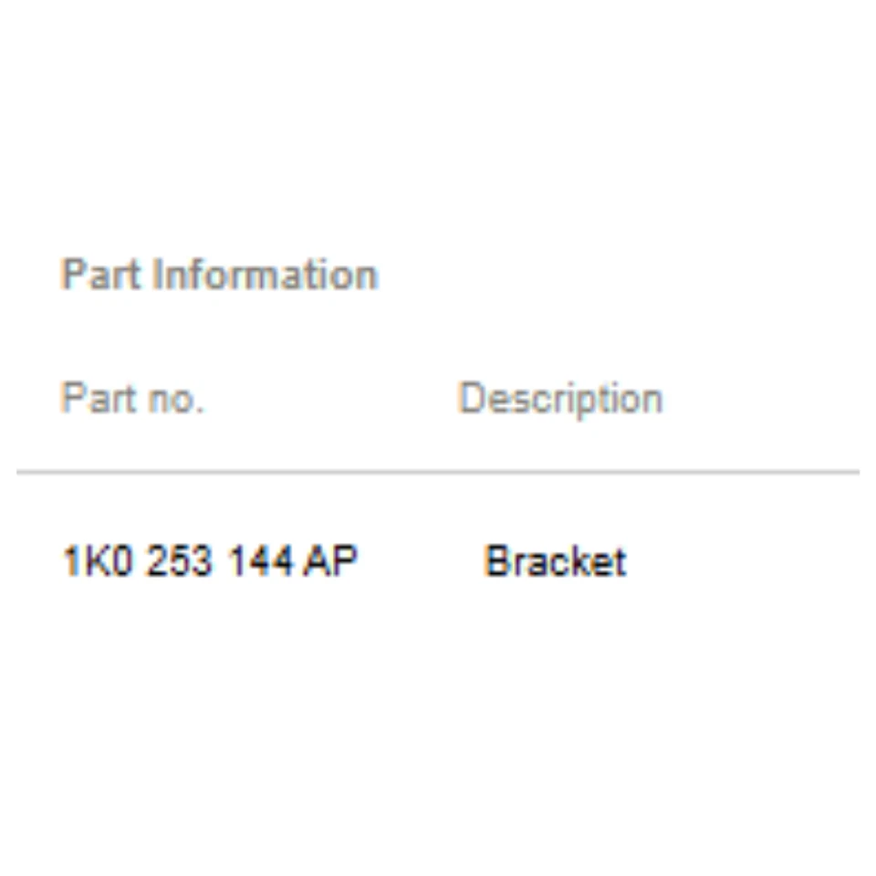 Soporte de suspensión de escape VW Jetta 2011-2015 usado OEM 1K0253144AP Foto 2 de 4