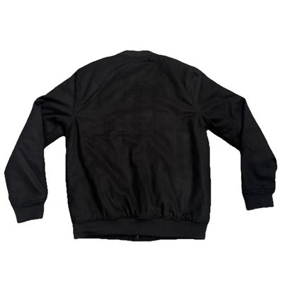 NEW Diamond Supply Co Bomber Jacket MENS Black Snap Close Logo