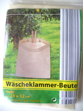 Wäscheklammerbeutel beige neu