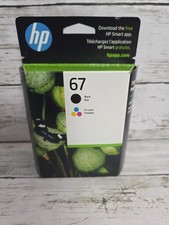 HP 67 2-Pack Black/Tri-color Original Ink Cartridges 3YP29AN 140 NEW Sealed