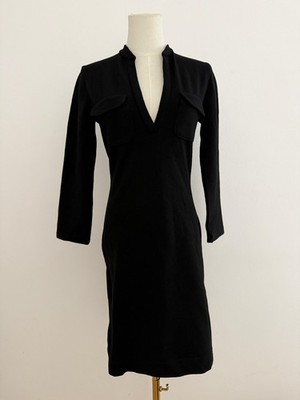 ASPESI Kleid Schwarz Damen Gr. S Wolle Etui Business Elegant Made in Italy