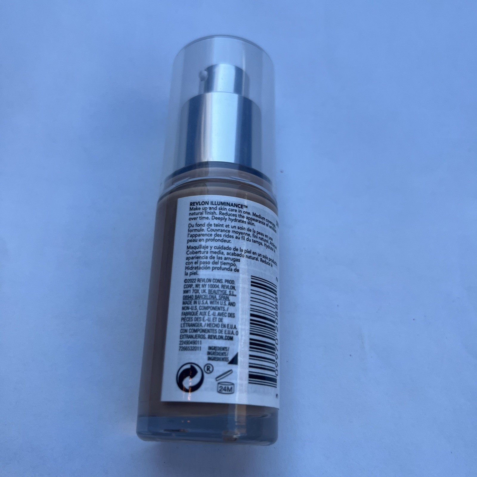 301 Cool Beige. Revlon Illuminance  Skin Caring Foundation Hyaluronic Acid.