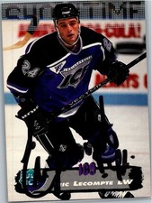 1995-96 -Eric Lecompte- Collector's Edge Autograph/Signed/Auto Hockey Card #136