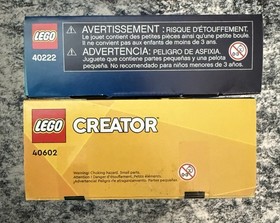 LEGO Lot of 3 - 6550806 Gingerbread Lane, 40602 Winter Market Stall, 40222 Xmas