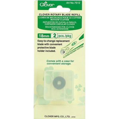 CLOVER Rotary 18mm Blade Refill, 2 EA, Silver