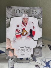 2017-18 Upper Deck Exquisite Collection Rookies Colin White 028/275 Ottawa *Note