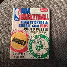 NBA Fleer Basketball Team Stickers 1981– 82 Sealed Wax Pack