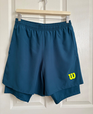 Wilson Men's Core Tennis pickleball Volley shorts Blue Size M