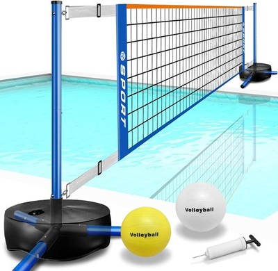 Furypiont Pool Volleyball Net - Portable Indoor/Outdoor Swimming Pool