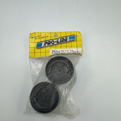 Vintage Pro Line Tamiya Sand Scorcher Black Disc Rear Wheels Frog 100-R 2504