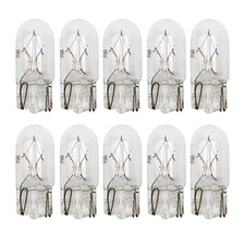 10Pcs 12V 5W /3W Car T10 Halogen W5W 194 158 Wedges Auto Lamp Warm White Bulbs I