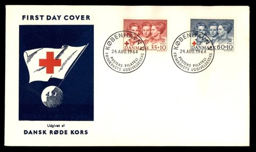 Mayfairstamps Denmark FDC 1964 Princesses Red Cross First Day Cover aaw_37459