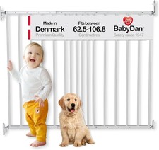 BabyDan MultiDan Wall Mounted Extendable Stair Gate White 62.5-106.8 cm #0350