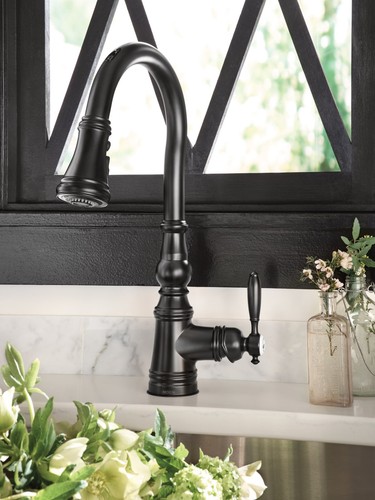 Moen S73004 Weymouth 1.5 GPM 1 Hole Pull Down Kitchen Faucet - Chrome - 第 5/7 張圖片