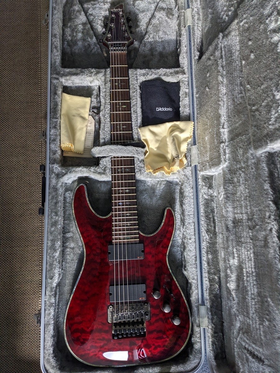 Schecter Diamond Series Hellraiser C-7 FR Electric Guitar Black