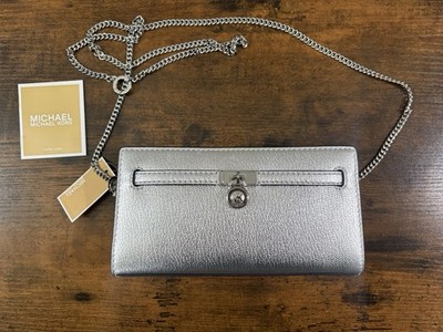 Wallet shoulder bag ポーチ付き／シルバー金具 Michael Kors Hamilton Moderne Silver X Small Convertible Crossbody
