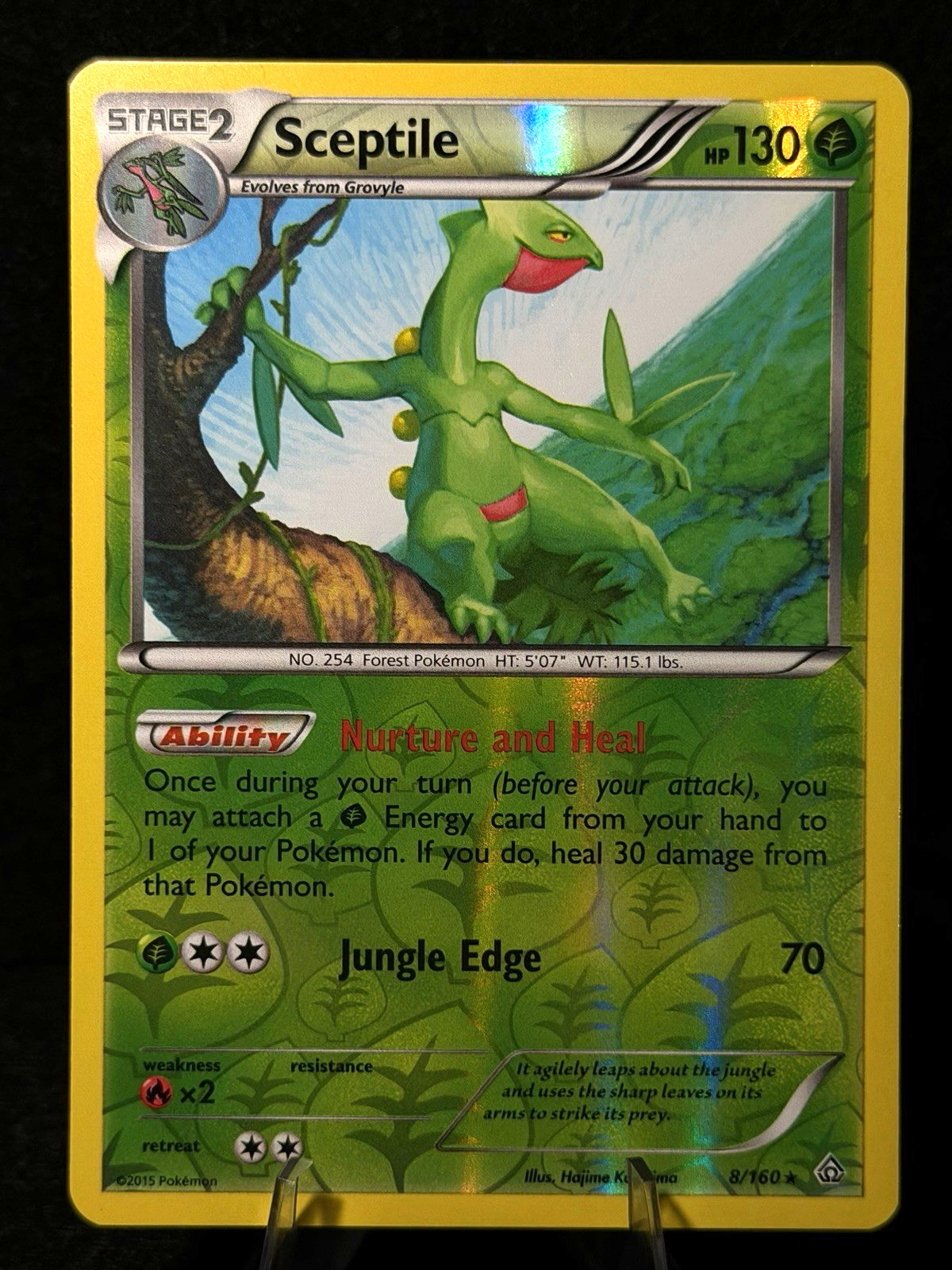 Pokemon TCG Sceptile 8/160 XY - Primal Clash Reverse Holo NM