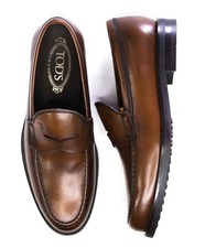  825 TOD  S -  Boston  Brown Leather Penny Loafers - US 7.5 6.5UK 