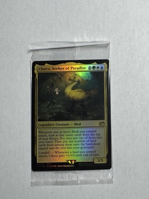 Choco, Seeker of Paradise FIN Final Fantasy Pre Release Stamp NEW SEALED PROMO
