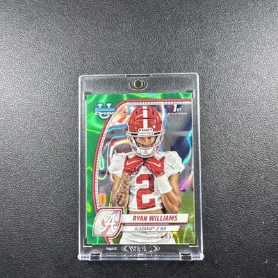 2024 Topps Bowman Chrome U Ryan Williams 1st GREEN LAVA refractor  /99 