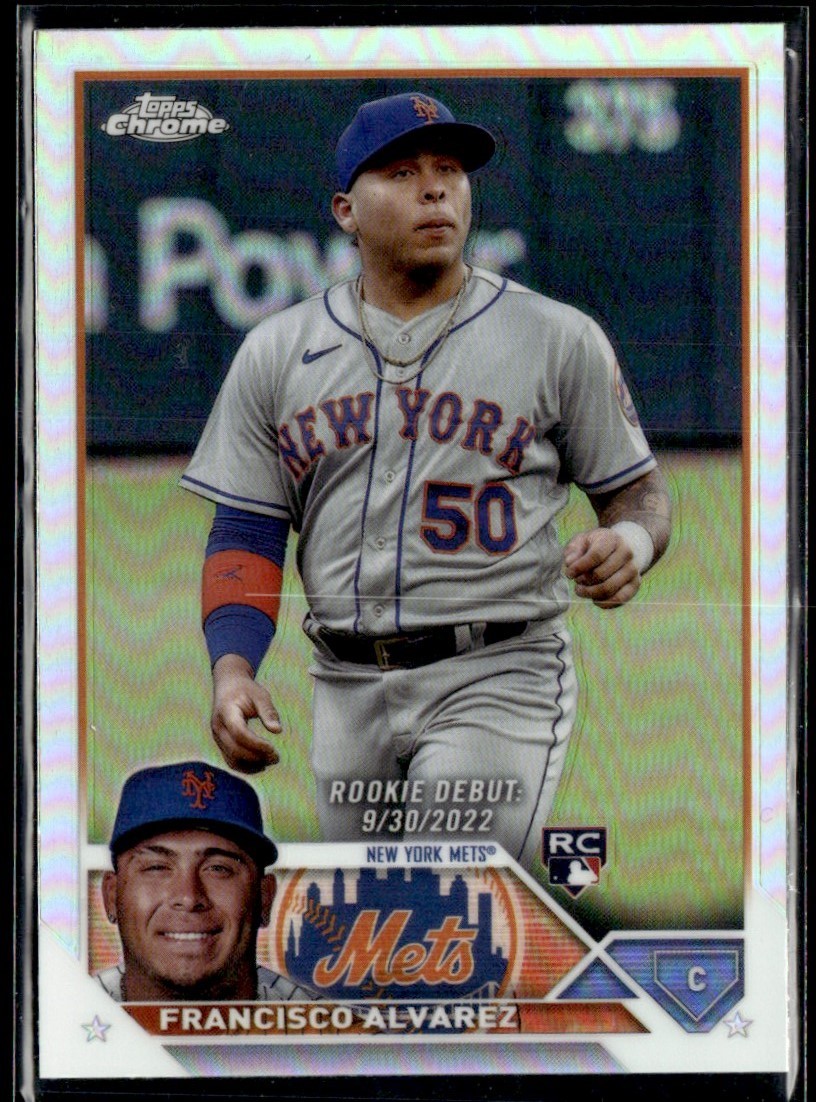 2023 Topps Chrome Update Refractor Francisco Alvarez RC New York Mets #USC103