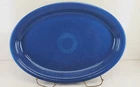 EXTRA large OVAL SERVING turkey PLATTER lapis blue FIESTA 19 1/4" LARGE