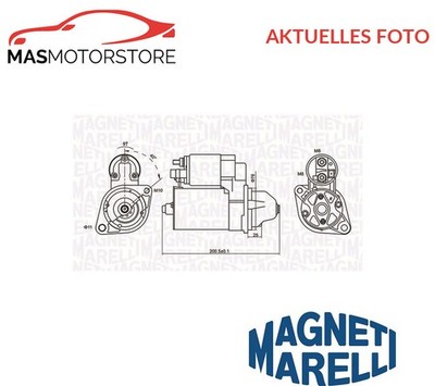 MOTOR ANLASSER STARTER MAGNETI MARELLI 063721412010 P FÜR BMW 3,5,1,6,X3,Z4,X5
