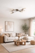 Plafonnier avec télécommande Lustre Luminaire Lampe De Plafond Éclairage Alu