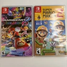 Super Mario Maker 2 & Kart 8 Deluxe Lot Bundle Nintendo Switch 2 Games