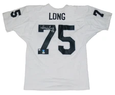 HOWIE LONG AUTOGRAPHED CUSTOM JERSEY (LOS ANGELES RAIDERS) - JSA COA!