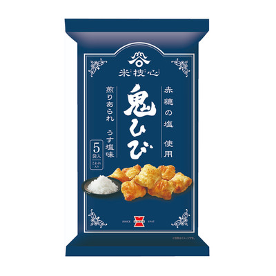 Japan Rice Cracker Iwatsuka Seika Oni Hibi Lightly Salted Flavor 95g × 12 bags