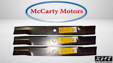 B1hs1008 Set of 3 Heavy Duty XHT Hustler 54" Fastrak Mower Blades 797696 11856