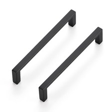 10 Pack Matte Black Cabinet Pulls 5 Inch 128mm Hole Center Slim Kitchen Handl...