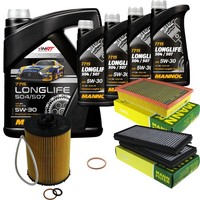 Inspektionspaket 9L Mannol Longlife 504/507 5W-30 FüR BMW E65 E66 E67 750I Li