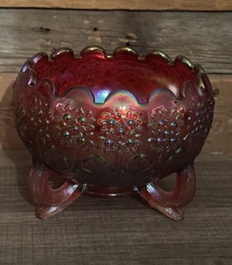 フェントン オレンジツリー カーニバルガラス 骨董品 美術品