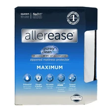 Allerease Queen Maximum Waterproof Allergy and Bedbug Protection