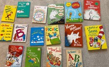 Dr. Seuss Lot Of 16-Beginner books +Mulberry street OOP +Vintage ABC+SomeSleeves