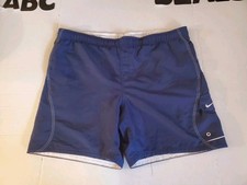 Nike Shorts Mens XXL Blue Pocket Swim Mesh Lined Drawstring