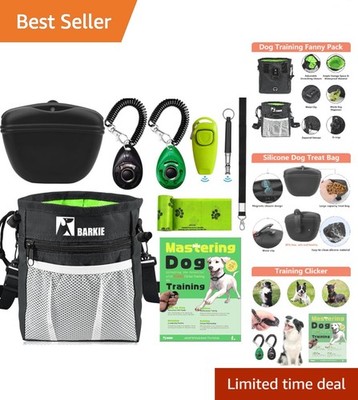 Pet Training Pack: Clickers, Treat Pouch & Guides for Positive Reinforcement