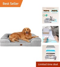 Superior Orthopedic Dog Bed - Large Memory Foam, Non-Slip  Waterproof Design