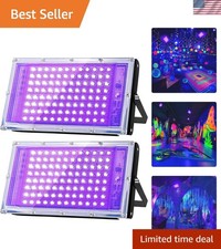 100W Waterproof LED UV Black Light - Perfect for Christmas  Halloween Parties